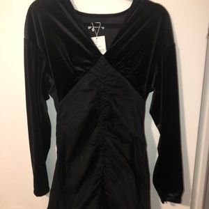 Low-Cut Ruched Dress